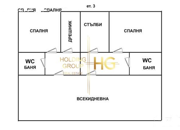 Три етажа къща с морска панорама - 0