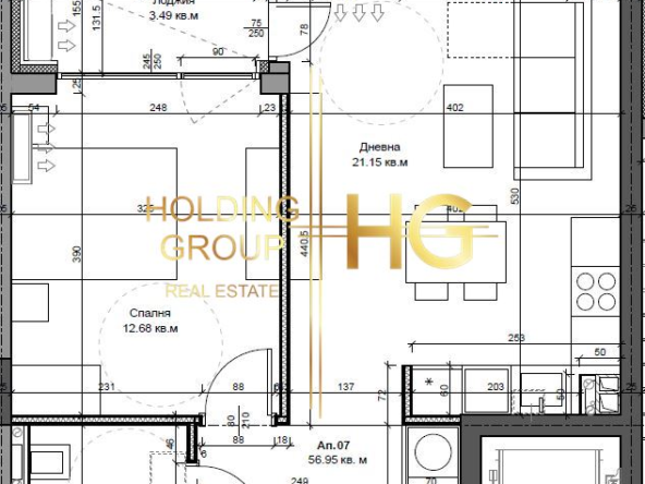 Двустаен апартамент в кв. Галата - 0
