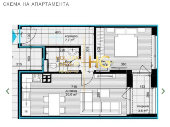 Двустаен апартамент в кв.Аспарухово, к-с Елисия Грийн - 0